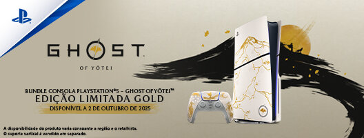Pré-Venda da Consola e Dualsense Ghost of Yotei. Disponível a 02 outubro de 2025.