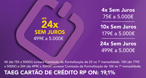 Em todas as compras de 75€ a 5.000€