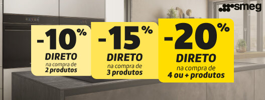 20% Desconto em Encastre e Fogões Smeg. Válido de 20 agosto a 02 setembro de 2026. 20% Desconto em Encastre e Fogões Smeg. Válido de 20 agosto a 02 setembro de 2026.