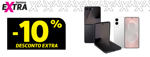 10% Desconto Extra em todos os Smartphones Samsung. Válido de 19 a 21 setembro de 2025.