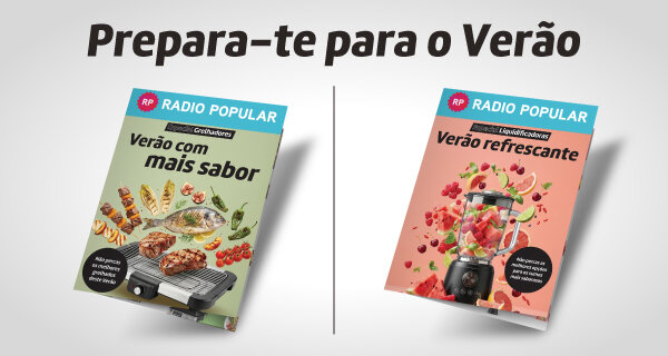 Prepara-te para o verão. Especial Grelhadores  e Liquidificadoras. 02 a 30 de junho de 2026.