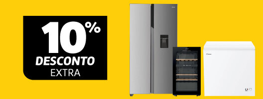 10% Desconto Extra em Frio Livre Instalação Candy. Utiliza o código: CANDY10. Válido de 24 a 26 março de 2026.
