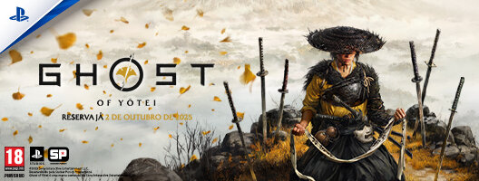 Pré-Venda Jogo Ghost Of Yotei. Disponível a 02 outubro de 2025.