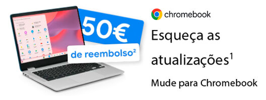 50€ de Reembolso na compra de um Chromebook