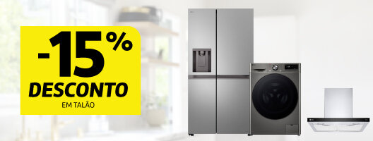 15% Desconto em Talão Grandes Eletrodomésticos e Encastre LG