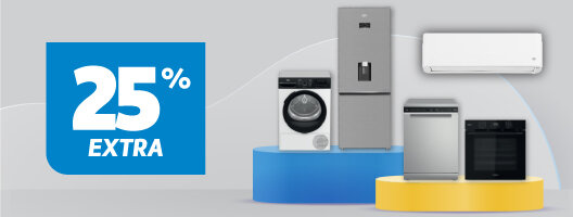 25% Desconto Extra em Grandes Eletrodomésticos Beko e Whirlpool. Válido de 19 a 25 maio de 2026. 25% Desconto Extra em Grandes Eletrodomésticos Beko e Whirlpool. Válido de 19 a 25 maio de 2026.