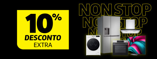 10% Desconto Extra em Grandes Eletrodomésticos e TV's LG. Válido de 11 a 16 fevereiro de 2026.