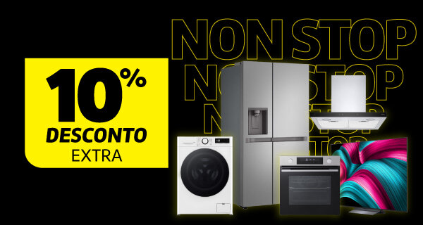 10 Desconto Extra em Grandes Eletrodomésticos e TV's LG. Válido de 11 a 16 fevereiro de 2026.