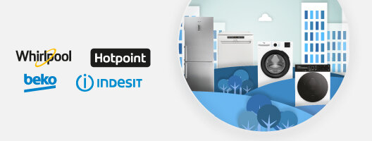 Até 40% Desconto Sobre PVPr em Grandes Eletrodomésticos Beko, Indesit, Hotpoint e Whirlpool. Válido de 08 a 30 abril 2026
