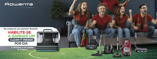 Habilita-te a ganhar um Clean It IN5020 Na compra de um aspirador Rowenta Habilita-te a ganhar um Clean It IN5020 Na compra de um aspirador Rowenta