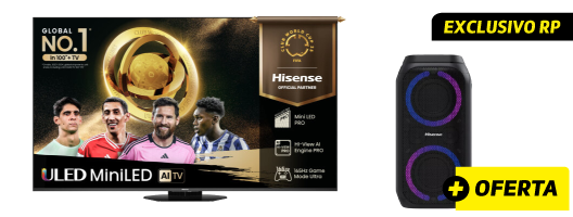 Oferta de uma PartyBox Na compra de uma TV Hisense