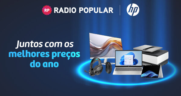 Juntos com os melhores preços do ano. Radio Popular x HP. Válido 04 a 30 novembro de 2025. Juntos com os melhores preços do ano. Radio Popular x HP. Válido 04 a 30 novembro de 2025.