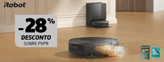 28% Desconto Sobre PVPr no Aspirador Robot iRobot Roomba Combo 876 AE. Válido de 21 outubro a 03 novembro de 2026. 28% Desconto Sobre PVPr no Aspirador Robot iRobot Roomba Combo 876 AE. Válido de 21 outubro a 03 novembro de 2026.