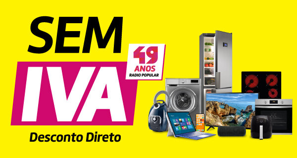 Dia sem IVA. Todas as categorias de produto. Utiliza o código: SEMIVA. A partir das 16h de 26 a 30 março de 2026.