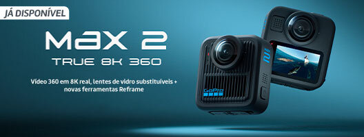 Já Disponível GoPro Max 2 True 8k 360. Válido de 30 setembro a 30 outubro de 2025.