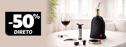 50% Direto em Utensílios de Vinho Jata. Válido de 19 a 22 março de 2026. 