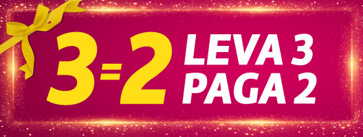 3=2 Leva 3 Paga 2 em Pequenos Eletrodomésticos. Válido 02 a 24 dezembro de 2025 3=2 Leva 3 Paga 2 em Pequenos Eletrodomésticos. Válido 02 a 24 dezembro de 2025