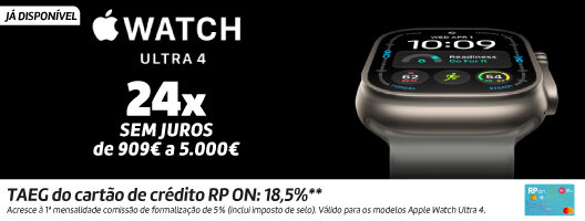 Já Disponível Apple Watch Ultra 4. 24x Sem Juros. 18 a 30 de setembro de 2026. Já Disponível Apple Watch Ultra 4. 24x Sem Juros. 18 a 30 de setembro de 2026.