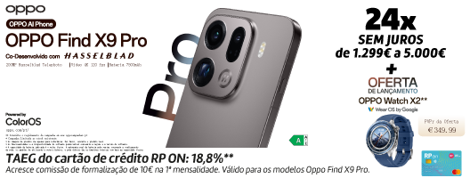 Já disponível - Oppo Find X9 Pro - Descobre todas as ofertas. Válido de 03 a 16 novembro de 2025.