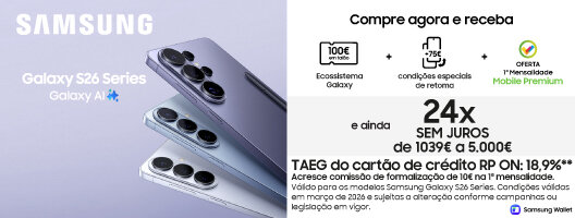 100€ em Talão Ecossistema Galaxy  | +75€ condições especiais retoma |Oferta 1º Mês Seguro | 24x Sem Juros. 11 março a 12 abri