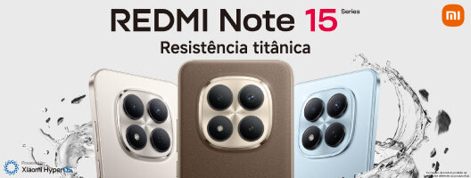 Nova gama Smartphone Xiaomi Note 15. Válido de 15 janeiro a 01 fevereiro de 2026.