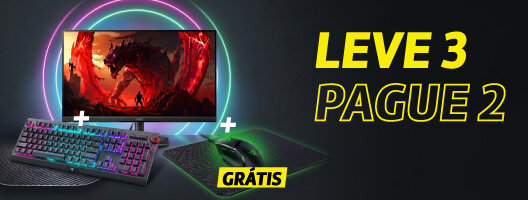 Leva 3 paga 2 em periféricos gaming. Na compra de 3 produtos O TERCEIRO É GRÁTIS Leva 3 paga 2 em periféricos gaming. Na compra de 3 produtos O TERCEIRO É GRÁTIS