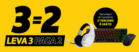 Leva 3 Paga 2. Periféricos Gaming. Na compra de 3 produtos O TERCEIRO É GRÁTIS Leva 3 Paga 2. Periféricos Gaming. Na compra de 3 produtos O TERCEIRO É GRÁTIS