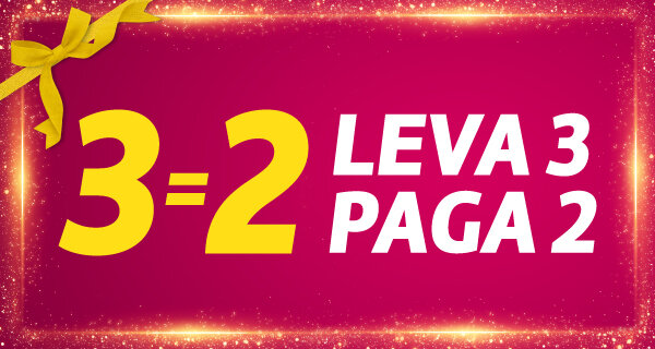 Leva 3 Paga 2 em Pequenos Eletrodomésticos. Válido 02 a 24 dezembro de 2025.