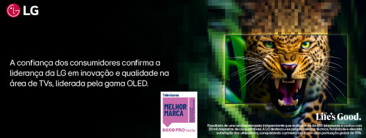 Líder por natureza. LG distinguida como melhor marca de TV. Líder por natureza. LG distinguida como melhor marca de TV.