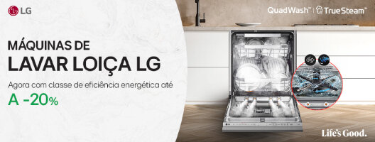 Nova gama de Máquinas Lavar Louça LG. Válido de 15 a 31 dezembro de 2025.