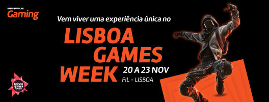 Lisboa Games Week. Vem viver uma experiência única. 20 a 23 novembro em Lisboa. Lisboa Games Week. Vem viver uma experiência única. 20 a 23 novembro em Lisboa.