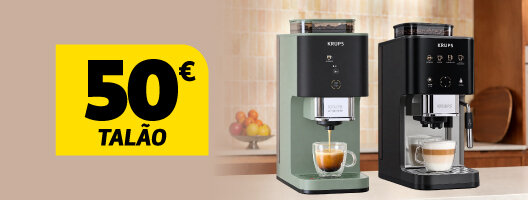 Na compra da Máquina de Café Krups Coffe Crush, recebe um vale de 50e. Válido de 07 a 30 setembro de 2026. Na compra da Máquina de Café Krups Coffe Crush, recebe um vale de 50e. Válido de 07 a 30 setembro de 2026.