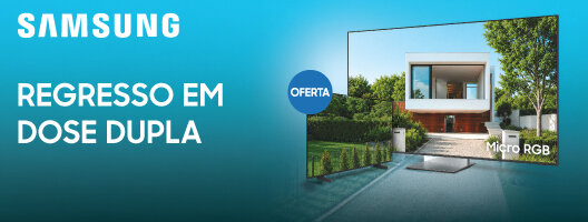 Oferta de uma segunda TV, Na compra de uma TV elegível Samsung. 02 setembro a 11 de outubro de 2026.