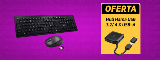 Na compra de Teclado + Rato Oferta Hub Marca Hama Na compra de Teclado + Rato Oferta Hub Marca Hama