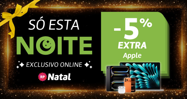 5% Desconto Extra em Apple. 22h de 16 dezembro às 10h de 17 dezembro 2025.