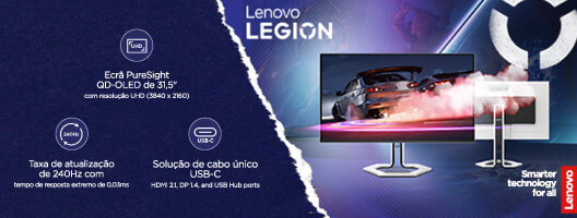 Novo Monitor Lenovo Legion Pro 32UD-10. Domina o campo de batalha com uma precisão fluida. 12 de junho a 12 de julho de 2026. Novo Monitor Lenovo Legion Pro 32UD-10. Domina o campo de batalha com uma precisão fluida. 12 de junho a 12 de julho de 2026.