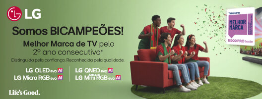 Somos Bicampeões! Melhor marca TV pelo 2º ano consecutivo. Oferta até 5000€ em Cashback. 22 de junho a 02 de agosto de 2026. Somos Bicampeões! Melhor marca TV pelo 2º ano consecutivo. Oferta até 5000€ em Cashback. 22 de junho a 02 de agosto de 2026.