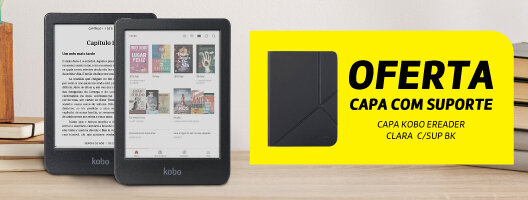 Oferta Capa com Suporta na compra do E-Reader Kobo Clara B&W ou Clara Colour. Válido de 19 agosto a 04 setembro de 2025. Oferta Capa com Suporta na compra do E-Reader Kobo Clara B&W ou Clara Colour. Válido de 19 agosto a 04 setembro de 2025.