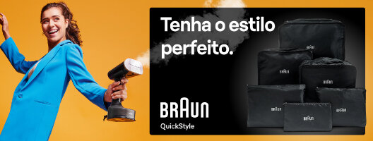 Oferta Conjunto de Viagem Na compra de uma Escova de Engomar a Vapor QuickStyle Braun