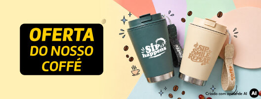 Oferta Copo térmico na compra de Máquinas de Café > 69€. Válido de 02 a 15 outubro de 2026.