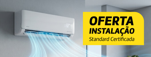 Oferta Instalação Standard Certificada Na compra Ar Condicionado Whirlpool. 14 a 27 de maio de 2026. Oferta Instalação Standard Certificada Na compra Ar Condicionado Whirlpool. 14 a 27 de maio de 2026.