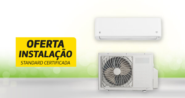 Especial Ar Condicionado. Oferta Instalação Standard Certificada. 18 a 20 abril de 2026.