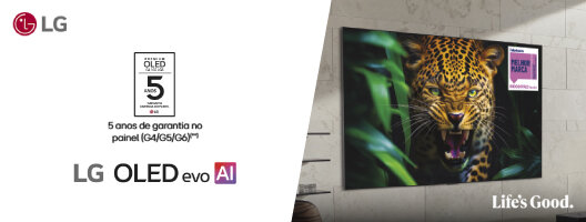 LG OLED evo AI. Oferta Instalação na Parede. 01 de abril a 31 de dezembro de 2026. LG OLED evo AI. Oferta Instalação na Parede. 01 de abril a 31 de dezembro de 2026.