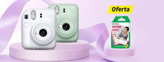 Oferta Recarga FUJIFILM Instax Mini na compra de uma Instax Mini 12. 27 de maio a 01 de junho de 2026. Oferta Recarga FUJIFILM Instax Mini na compra de uma Instax Mini 12. 27 de maio a 01 de junho de 2026.