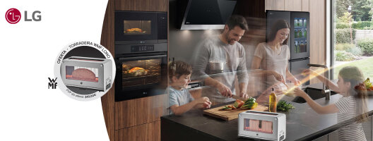 Sabor à Primeira Vista! Na compra de 2 ou mais produtos de encastre LG, oferta Torradeira WMF Lono. 09 de março a 07 de junho