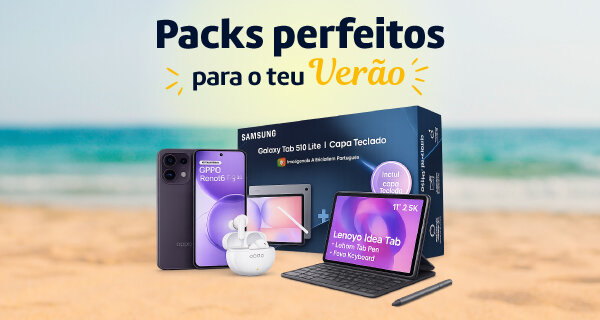 Packs Perfeitos para o teu Verão. Até 35% Desconto Direto. Tudo o que precisas num só pack, escolhe já o teu. Packs Perfeitos para o teu Verão. Até 35% Desconto Direto. Tudo o que precisas num só pack, escolhe já o teu.
