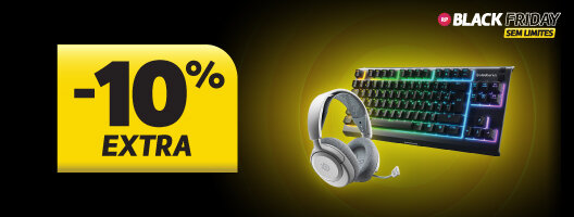 10% Extra de Desconto em Periféricos SteelSeries. Válido de 18 a 24 novembro de 2025.