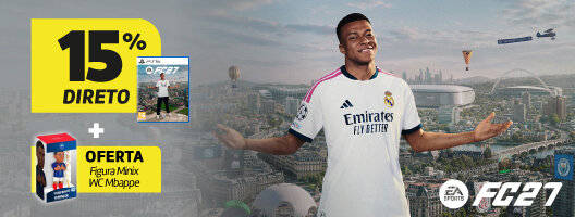 Pré-Venda Jogo EA Sports FC 27. Vive o jogo ao máximo. Disponível a 25 de setembro de 2026. Pré-Venda Jogo EA Sports FC 27. Vive o jogo ao máximo. Disponível a 25 de setembro de 2026.