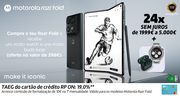 Oferta Pré-Venda + até 24x sem juros nos novos Smartphones Motorola. Válido de 04 maio a 30 junho de 2026.