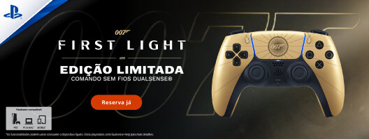 Pré-Venda DualSense® -  First Light 007. Disponível a 27 de maio de 2026